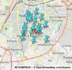 Mappa Via Flores D'Arcais Francesco, 35126 Padova PD, Italia (1.264)