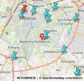 Mappa Via Flores D'Arcais Francesco, 35126 Padova PD, Italia (3.07)