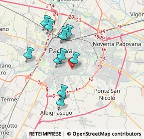 Mappa Via Flores D'Arcais Francesco, 35126 Padova PD, Italia (3.25727)