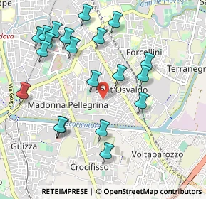 Mappa Via Flores D'Arcais Francesco, 35126 Padova PD, Italia (1.1005)