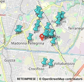 Mappa Via Flores D'Arcais Francesco, 35126 Padova PD, Italia (0.825)