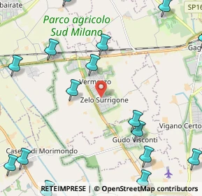 Mappa Agopuntura Ambulatorio comunale, 20080 Zelo Surrigone MI, Italia (3.423)