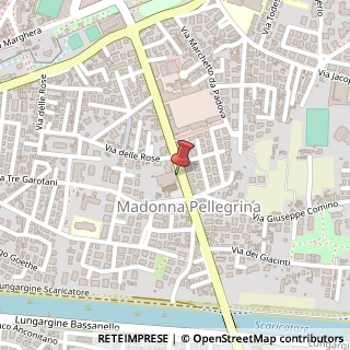 Mappa Via Fabrici Girolamo d'Acquapendente, 54, 35126 Padova, Padova (Veneto)