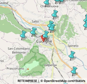 Mappa Via Callisto Caravario, 10082 Cuorgnè TO, Italia (3.2405)