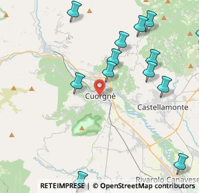 Mappa Via Callisto Caravario, 10082 Cuorgnè TO, Italia (4.97231)