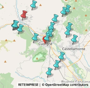 Mappa Via Callisto Caravario, 10082 Cuorgnè TO, Italia (4.173)