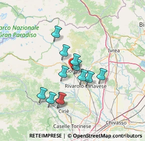 Mappa Via Cappa, 10082 Cuorgnè TO, Italia (11.0625)
