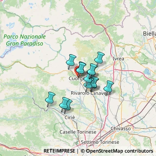 Mappa Via Callisto Caravario, 10082 Cuorgnè TO, Italia (8.73571)