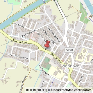 Mappa Via Padova, 46, 30030 Vigonovo, Venezia (Veneto)