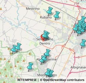 Mappa Via A. Vivaldi, 35030 Selvazzano Dentro PD, Italia (5.3135)