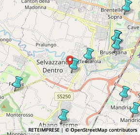 Mappa Via Trasimeno, 35030 Selvazzano Dentro PD, Italia (3.16538)