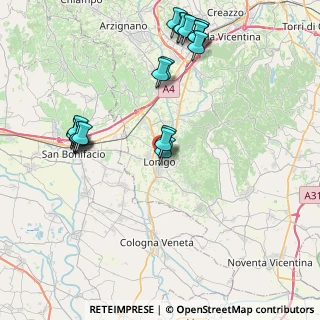 Mappa Via Garibaldi, 36045 Lonigo VI, Italia (8.9555)