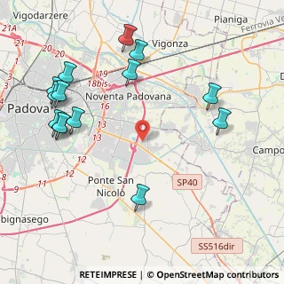 Mappa Via Gorizia, 35020 Villatora PD, Italia (4.98786)