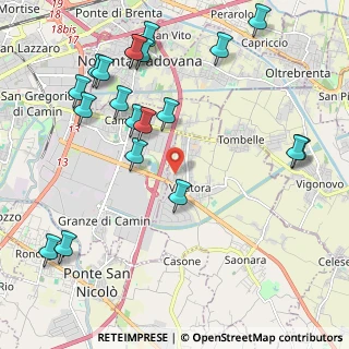 Mappa Via Gorizia, 35020 Villatora PD, Italia (2.5175)