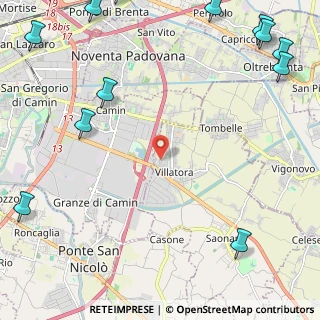 Mappa Via Gorizia, 35020 Villatora PD, Italia (3.69833)
