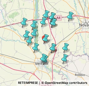 Mappa 13010 Villata VC, Italia (6.5335)