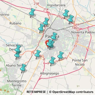 Mappa Via Como, 35142 Padova PD, Italia (3.91143)