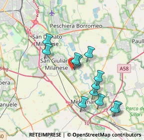 Mappa Sede Legale, 20098 San Giuliano Milanese MI, Italia (3.5575)