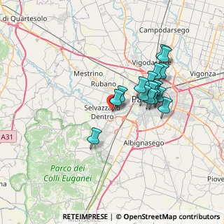 Mappa Via Monte Solarolo, 35030 Selvazzano Dentro PD, Italia (5.95706)