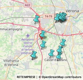 Mappa Via Alessandri, 37062 Dossobuono VR, Italia (4.00647)