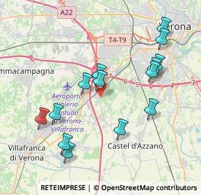 Mappa Via Alessandri, 37062 Dossobuono VR, Italia (4.01429)