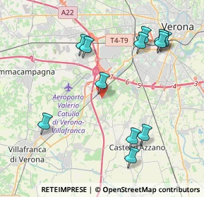 Mappa Via Alessandri, 37062 Dossobuono VR, Italia (4.45167)