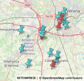 Mappa Via Alessandri, 37062 Dossobuono VR, Italia (3.965)