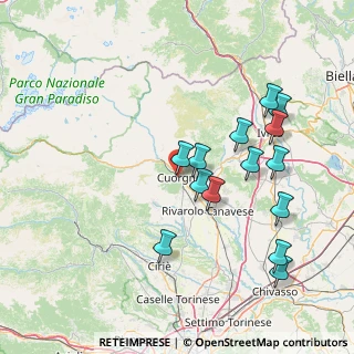 Mappa Via Giuseppe Mazzini, 10082 Cuorgnè TO, Italia (15.55286)