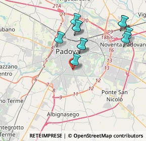 Mappa Via Tommaso Antonio Catullo, 35126 Padova PD, Italia (3.97545)