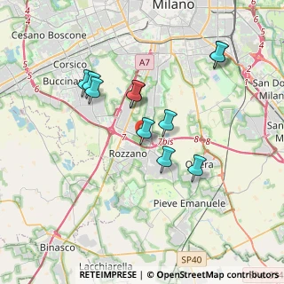Mappa ROZZANO, 20089 Rozzano MI, Italia (3.35636)