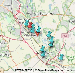 Mappa Via L. Tolstoi, 20098 San Giuliano Milanese MI, Italia (3.0275)