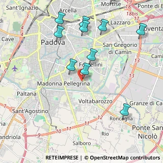 Mappa Via Aristide Stefani, 35127 Padova PD, Italia (2.36364)