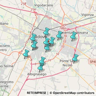 Mappa Via Aristide Stefani, 35127 Padova PD, Italia (2.88)