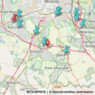 Mappa A50 Tangenziale Ovest Milano, 20089 Milano MI, Italia (5.57818)