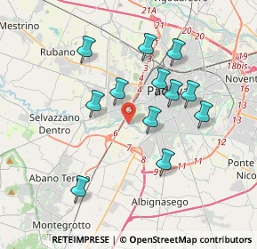 Mappa Via Brianza, 35142 Padova PD, Italia (3.34083)