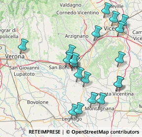 Mappa Via Madonna Pellegrina, 37047 San Bonifacio VR, Italia (16.64474)