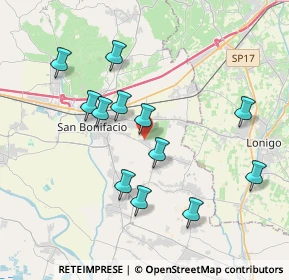 Mappa Via Madonna Pellegrina, 37047 San Bonifacio VR, Italia (3.6825)