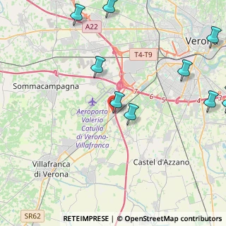 Mappa Via Staffali, 37062 Villafranca di Verona VR, Italia (6.15182)