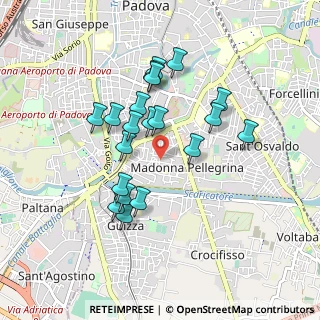 Mappa Via Barroccio dal Borgo, 35124 Padova PD, Italia (0.7895)