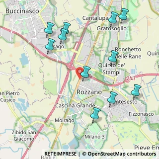 Mappa Via Cassino Scanasio, 20089 Rozzano MI, Italia (2.40727)