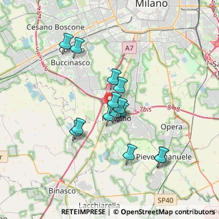 Mappa Via Cassino Scanasio, 20089 Rozzano MI, Italia (3.01286)