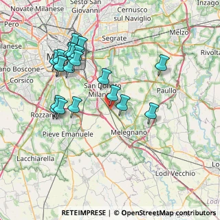 Mappa Via Papa Giovanni Paolo IIº, 20098 San Giuliano Milanese MI, Italia (7.9535)