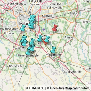 Mappa Via Papa Giovanni Paolo IIº, 20098 San Giuliano Milanese MI, Italia (7.2845)