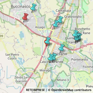 Mappa Autostrada dei Giovi, 20089 Rozzano MI, Italia (2.15833)