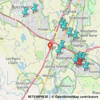 Mappa Autostrada dei Giovi, 20089 Rozzano MI, Italia (2.41533)