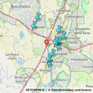 Mappa Autostrada dei Giovi, 20089 Rozzano MI, Italia (1.42818)