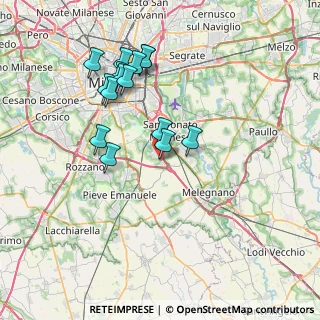 Mappa Area Industriale, 20098 Area Industriale MI, Italia (7.15533)