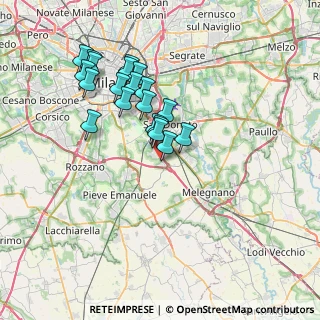 Mappa Area Industriale, 20098 Area Industriale MI, Italia (6.6275)