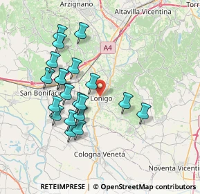 Mappa 36045 Lonigo VI, Italia (6.9875)