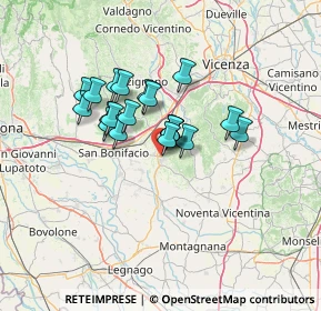 Mappa 36045 Lonigo VI, Italia (9.6785)